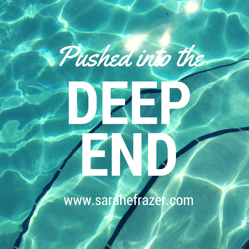 Pushed Into The Deep End Sarah E Frazer