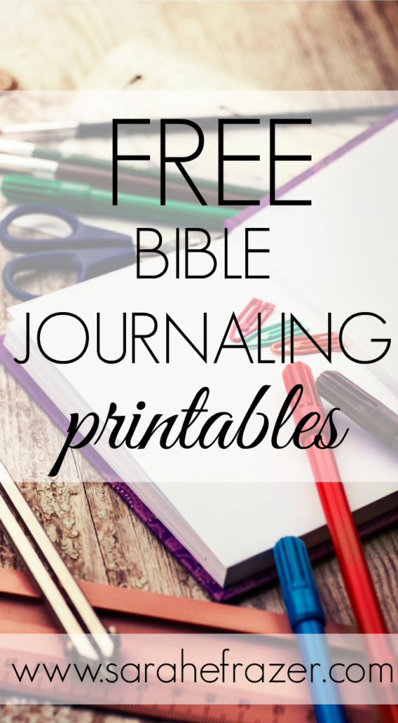 Bible Journaling Printables - Sarah E. Frazer
